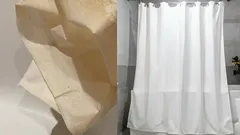 Sprchový závěs bude opět zářivě bílý: levné způsoby, jak se zbavit žlutého povlaku